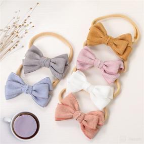 img 2 attached to 🎀 VISBL Baby Girl Headbands and Bows: Stylish Hair Accessories for Newborns, Infants, and Toddlers