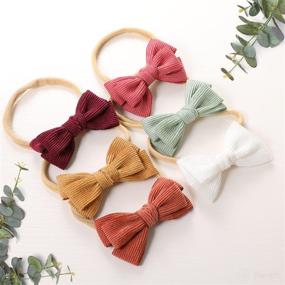 img 3 attached to 🎀 VISBL Baby Girl Headbands and Bows: Stylish Hair Accessories for Newborns, Infants, and Toddlers