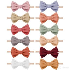 img 4 attached to 🎀 VISBL Baby Girl Headbands and Bows: Stylish Hair Accessories for Newborns, Infants, and Toddlers