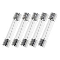 pack of 5, 3ag10a250v, f10al250v, f10a 250v, f10 l250v, f10a 250v, f10l250v cartridge glass fuses 6x30mm (1/4 inch x 1-1/4 inch), 10a 250v, fast blow (fast acting) логотип