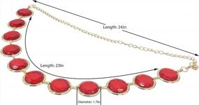 img 3 attached to C-ZOFEK Women'S Anime Cosplay Stone Chain Waist Belt: Perfect Costume And Prop Accessory