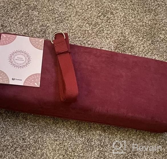 img 1 attached to Tumaz Yoga Bolster Set: The Perfect Companion For Restorative Yoga And Meditation With Carry Handle, 8-Feet Strap, And Washable Cover review by Peter Alradwan