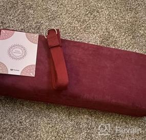 img 6 attached to Tumaz Yoga Bolster Set: The Perfect Companion For Restorative Yoga And Meditation With Carry Handle, 8-Feet Strap, And Washable Cover