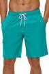 quick-dry men's swim trunks with mesh lining - 9" beach board shorts for comfortable swimming experience logo