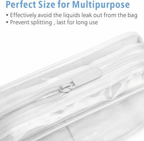img 2 attached to Packism Clear Toiletry Bag Set - 3 Pack TSA Approved And Airline Compliant Quart Size Bags For Travel - Ideal For Men And Women