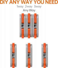 img 2 attached to Efficient Wiring Made Easy With GKEEMARS Mini Lever Wire Connectors - 50 Pcs Of 1 Conductor Compact Splicing Connectors For Inline Circuit With 24-12 AWG