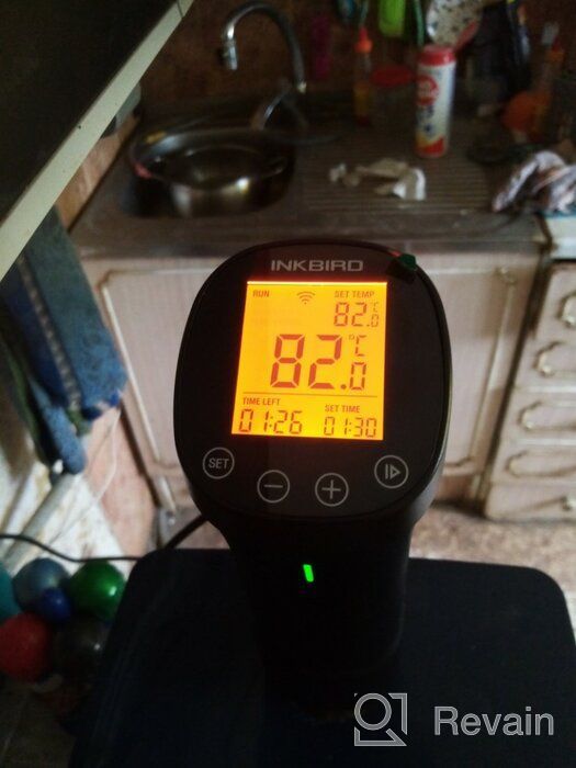 img 1 attached to Inkbird WiFi Sous Vide Culinary Precision Cooker - ISV-200W, 1000W Immersion Circulator with Timer and Recipes, Ultra-Quiet Sous-Vide Machine review by Aneta Szymaska ᠌