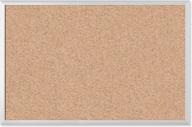 u brands cork bulletin board, 23 x 35 дюймов, серебристая алюминиевая рама (021u00-01) логотип