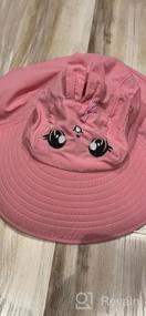img 5 attached to Summer Sun Protection Bucket Hat For Boys & Girls - Duoyeree Kids Large Brimmed Fisherman Animal Hat