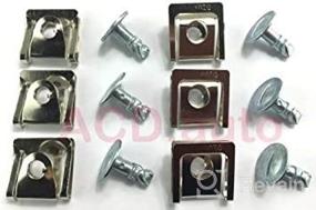 img 1 attached to Effortlessly Secure Your Audi VW Skoda Under Engine Cover with the 5xSet Undertray Kit Screw Metal Clips - 8D0805121