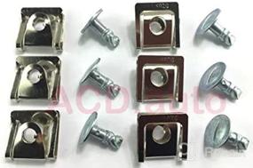 img 4 attached to Effortlessly Secure Your Audi VW Skoda Under Engine Cover with the 5xSet Undertray Kit Screw Metal Clips - 8D0805121