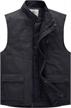 wenven men's stand collar cotton insulated vest outdoor 2 logo
