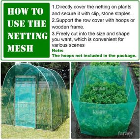 img 2 attached to Extra Fine Mesh Garden Barrier Netting, Plant Covers 8x24ft - 30% Sun Net Green Sunblock 🌿 Mesh Shade Protection for Vegetables, Fruits, Flowers, Crops - Row Cover, Raised Bed Screen Against Birds, Animals