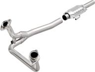 🚀 magnaflow federal/epa compliant catalytic converter for f-150/f-250/bronco - stainless steel, 2in main piping, 52in length, pre/post o2 sensor included logo