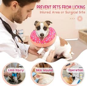 img 3 attached to 🐶 Supet Inflatable Dog Cone Collar: Soft E-Collar Alternative for Post-Surgery Recovery in Dogs & Cats