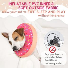 img 2 attached to 🐶 Supet Inflatable Dog Cone Collar: Soft E-Collar Alternative for Post-Surgery Recovery in Dogs & Cats