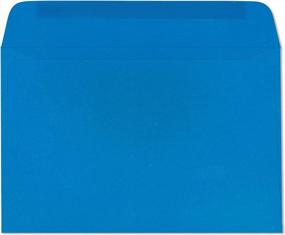 img 3 attached to Упаковка из 25 пустых синих открытых поздравительных открыток и пригласительных конвертов размером 6X9