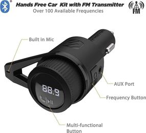 img 3 attached to 🚗 SCOSCHE BTFM5 Bluetooth Hands-Free Car Kit with Digital FM Transmitter and Dual 12W USB Charging Ports for Enhanced In-Vehicle Experience