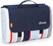 extra large machine washable picnic blanket tote - perfect for family outings, camping, beach hiking & more! logo