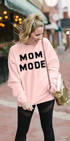 img 3 attached to Stay Stylish And Comfy With Mom Mode Casual Sweatshirts For Women - Shop Now!