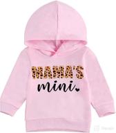 👶 adorable 0-6t toddler baby hoodies: daddy mom zipper hooded pullovers for stylish girls & boys - fall/winter clothes outfits logo