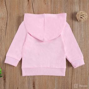 img 3 attached to 👶 Adorable 0-6T Toddler Baby Hoodies: Daddy Mom Zipper Hooded Pullovers for Stylish Girls & Boys - Fall/Winter Clothes Outfits