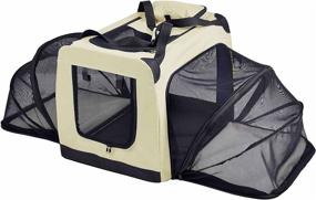 img 4 attached to Pet Life Soft Folding Collapsible Dual Sided Dogs
