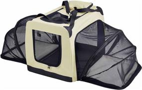 img 1 attached to Pet Life Soft Folding Collapsible Dual Sided Dogs