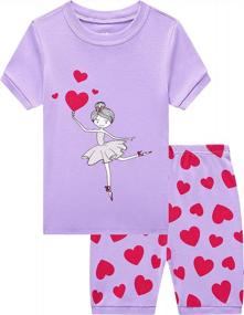 img 4 attached to Boys Kids Summer Cotton Pajamas Set - Short Sleepwears For Babies