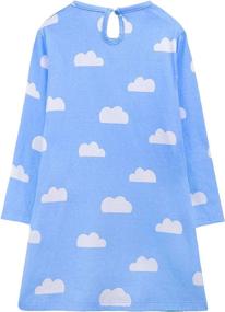 img 3 attached to Colorful Auranso Sleeve Cotton Dresses for Girls' - Clothing Dresses