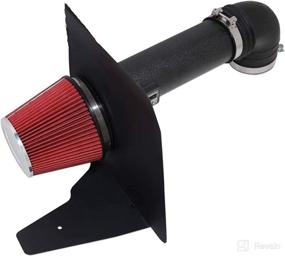 img 4 attached to Camaro 3.6L V6 Black & Red Cold Air Intake System Kit (2012-2015)