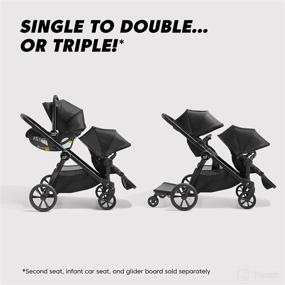img 2 attached to 👶 Baby Jogger® City Select® 2 Single-to-Double Modular Stroller, Lunar Black Eco Collection
