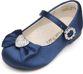 img 4 attached to ANGEL 22 Rhinestone Buckle Ballerina Toddler Girls' Shoes : Flats