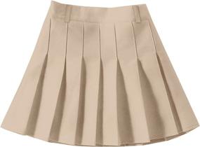 img 4 attached to Waisted Pleated Skater Tennis Uniform Girls' Clothing : Skirts & Skorts