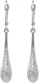 img 3 attached to LeCalla 925 Sterling Silver Tear-Drop Celtic Heart Love-Knot Cross Diamond-Cut Leverback Earrings For Women With Dangle Design