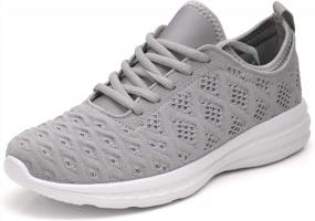img 4 attached to Women'S Lightweight 3D Woven Athletic Sneakers - Joomra Stylish Shoes