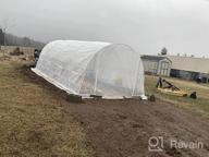 img 1 attached to YOLENY 20' X 10' X 7' Greenhouse: Large Portable Walking Tunnel Tent For Gardening & Plant Hot House - White review by Nicholas Harrington