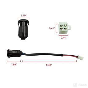 img 2 attached to Top-quality AUTQVA Ignition Switch for Chinese ATV, Key Ignition Replacement for Coolster Taotao Sunl Apollo - Pack of 2pcs | Suitable for 50cc, 70cc, 90cc, 110cc, 125cc Scooters and Dirt Bikes