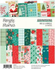 img 2 attached to Card Maker'S Designer Pack: Simple Stories Mix & Mingle With Coordinating 12X12 Basics Paper, 6X8 Pad, Chipboard Clusters, Enamel Dots, And Bits