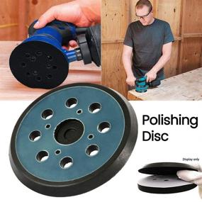 img 4 attached to 🔧 High-Speed Polishing Replacement Pad - N/E 5 Inch 8 Hole Round Hook and Loop Backing Pad Sander Pad, 125mm Sanding Pads for Buffing Random Orbital Sander