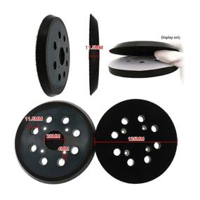 img 3 attached to 🔧 High-Speed Polishing Replacement Pad - N/E 5 Inch 8 Hole Round Hook and Loop Backing Pad Sander Pad, 125mm Sanding Pads for Buffing Random Orbital Sander