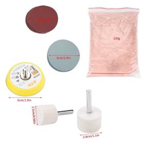 img 2 attached to 💎 Revive Your Glass with our 34 Piece Glass Polishing Kit: Remove Deep Scratches & Restore Clarity!