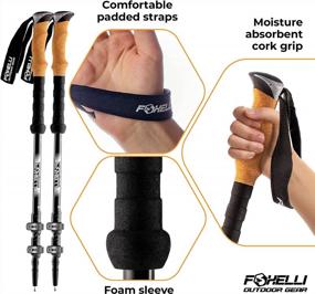 img 1 attached to Experience Unmatched Stability On Your Next Adventure With Foxelli Collapsible Trekking Poles