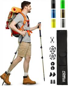 img 4 attached to Experience Unmatched Stability On Your Next Adventure With Foxelli Collapsible Trekking Poles