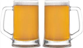 img 3 attached to Cheers To Sophistication: Amlong Crystal'S 16 Oz Lead-Free Beer Mug Set Of 2