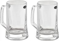 cheers to sophistication: amlong crystal's 16 oz lead-free beer mug set of 2 logo