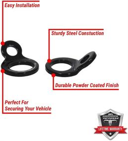 img 1 attached to Motorcycle Dirtbike ATV Trailer Tie Down Straps - Pit Posse PP2832 - Secure Bike without Handlebar Scratches - Compatible with Coated Tie Down Hooks - Large Loop for Bike Attachment