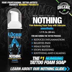 img 1 attached to Organic Pain-Relieving Foam Soap For Tattoo Aftercare: H2Ocean Nothing Pain With Lidocaine, Fast-Acting, Long-Lasting Relief, 1.7 Oz