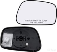 🔍 rugged tuff passenger side mirror assembly for pontiac vibe, toyota corolla, matrix 2003-2008: right glass, back plate, non-heated – find compatibility & quality! logo