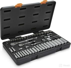 img 3 attached to 🔧 GEARWRENCH 53 Piece Mechanics Tool Set - 1/4" & 3/8" Metric/SAE, 6-Point Standard & Deep - 89091